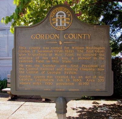 Gordon County Marker image. Click for full size.