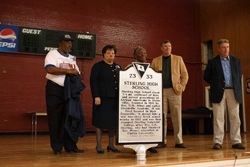 Unveiling of the Sterling High School Marker image. Click for full size.