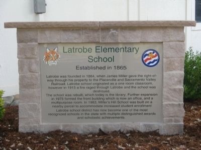 Latrobe Elementary School Marker. Click for full size. Latrobe Elementary School Marker image. Click for full size.