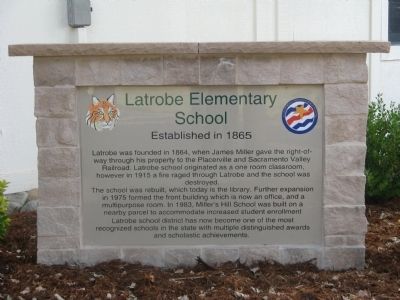 Latrobe Elementary School Marker image. Click for full size.
