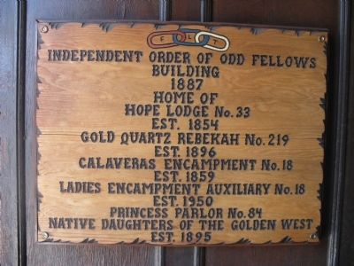 Independent Order of Odd Fellows Building Marker image. Click for full size.
