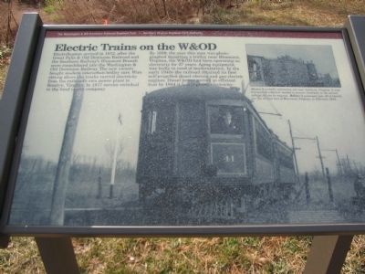 Electric Trains on the W&OD Marker image. Click for full size.