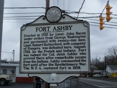 Fort Ashby Marker image. Click for full size.