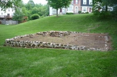 Northampton Plantation Slave Quarters - foundation of the wooden frame structure image. Click for full size.