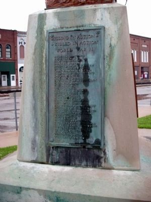 Right Plaque - - Owen County (Indiana) War Memorial Marker image. Click for full size.