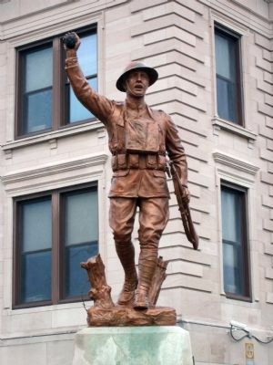 Front - - Owen County (Indiana) War Memorial Statue image. Click for full size.