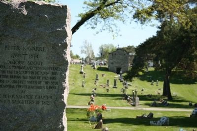 Peter Navarre Memorial Marker. Click for full size. Peter Navarre Memorial Marker image. Click for full size.