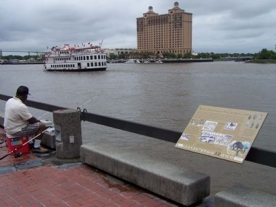 Native Americans on the Georgia Coast Marker as seen along the Savannah River image. Click for full size.