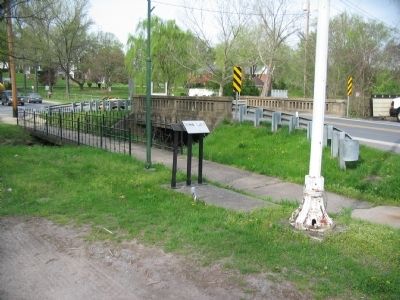 Buckeystown Marker and the Bridge over Rocky Fountain Creek image. Click for full size.