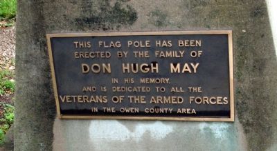 Flag Pole Plaque image. Click for full size.