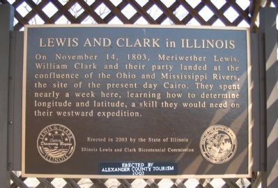 Lewis and Clark in Illinois Marker image. Click for full size.