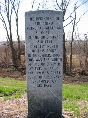 The Beginning of the Third Principal Meridian Marker image. Click for full size.