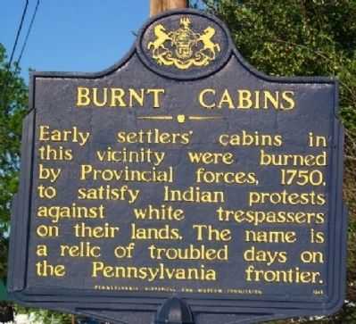 Burnt Cabins Marker image. Click for full size.