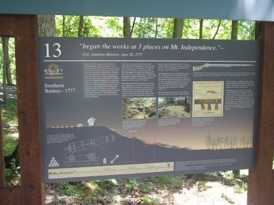 Southern Battery – 1777 Marker. Click for full size. Southern Battery – 1777 Marker image. Click for full size.