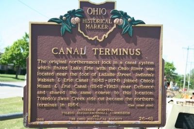 Canal Terminus side of the marker. Click for full size. Canal Terminus side of the marker image. Click for full size.