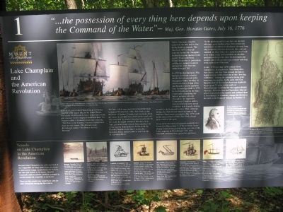 Lake Champlain and the American Revolution Marker. Click for full size. Lake Champlain and the American Revolution Marker image. Click for full size.