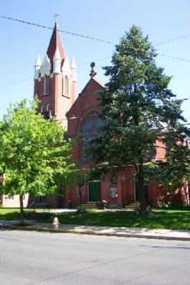 St. Patrick's Catholic Church and Marker image. Click for full size.