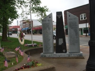 Front Wide View - - Hendricks County War Memorial Marker image. Click for full size.