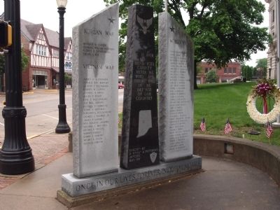 Back Wide View - - Hendricks County War Memorial image. Click for full size.