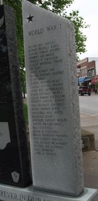 Front Right Panel - - Hendricks War Memorial image. Click for full size.