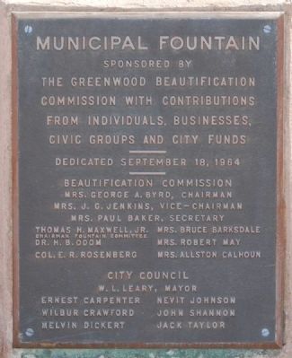 Municipal Fountain Marker image. Click for full size.