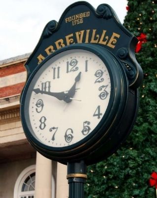 Abbeville City Clock Face image. Click for full size.