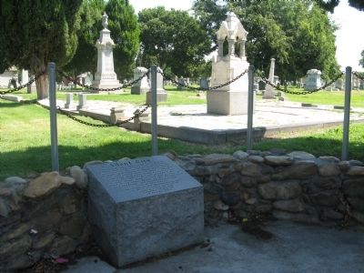 Silent City Marker and Modesto Pioneer Cemetery. Click for full size. Silent City Marker and Modesto Pioneer Cemetery image. Click for full size.