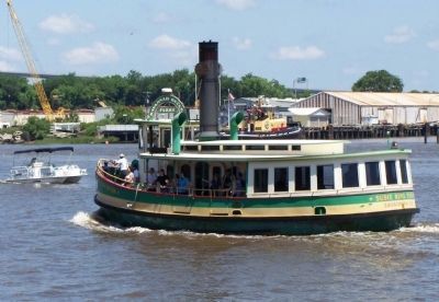 Crossing the Savannah, today's Savannah Belle Ferry, crossing the Savannah River image. Click for full size.