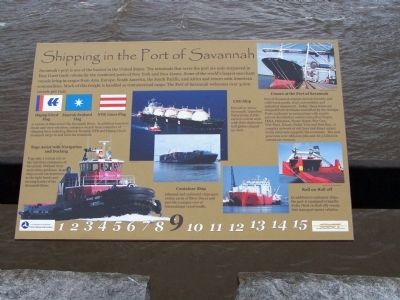 Shipping in the Port of Savannah Marker image. Click for full size.