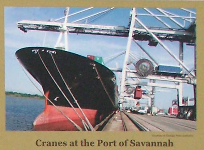 Shipping in the Port of Savannah Marker