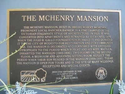 The McHenry Mansion Marker image. Click for full size.