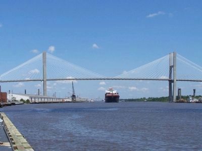 Crossing the Savannah, Talmadge Bridge image. Click for full size.