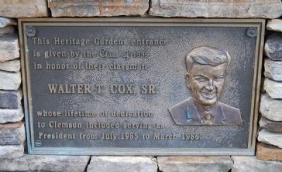 Heritage Gardens Entrance Marker image. Click for full size.