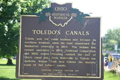 Toledo’s Canals Marker image. Click for full size.
