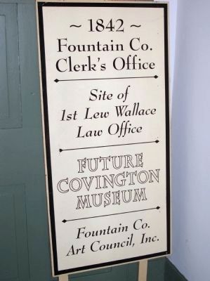 2001 Sign - - Fountain County Clerk's Building image. Click for full size.