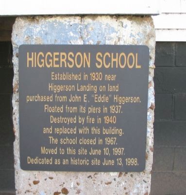 Higgerson School Marker image. Click for full size.
