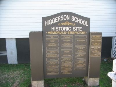 Historic Site Benefactors List image. Click for full size.