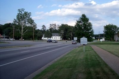 Magnolia Grange Marker on Iron Bridge Road (facing east). image. Click for full size.