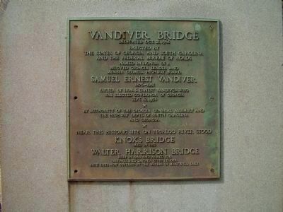 Vandiver Bridge Marker image. Click for full size.