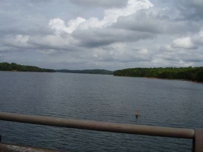 View from the bridge of Lake Hartwell image. Click for full size.