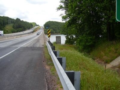 The Wilton E. Hall Bridge and Marker. Click for full size. The Wilton E. Hall Bridge and Marker image. Click for full size.