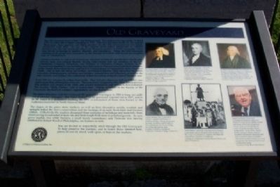 Old Graveyard Marker. Click for full size. Old Graveyard Marker image. Click for full size.