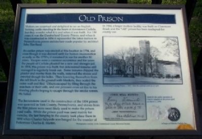 Old Prison Marker. Click for full size. Old Prison Marker image. Click for full size.