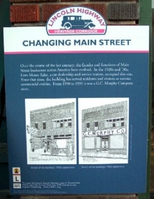 Changing Main Street Marker image. Click for full size.