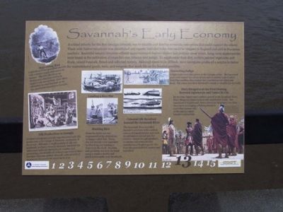 Savannah's Early Economy Marker image. Click for full size.