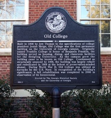 Old College Marker image. Click for full size.