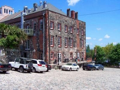 Savannah's Cobblestones used as building materials, as mentioned. image. Click for full size.