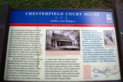 Chesterfield Court House CWT Marker. Click for full size. Chesterfield Court House CWT Marker image. Click for full size.