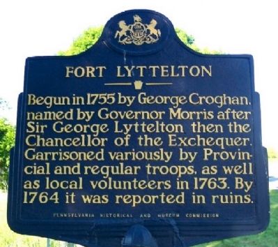 Fort Lyttelton Marker image. Click for full size.