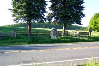 Fort Littleton Marker. Click for full size. Fort Littleton Marker image. Click for full size.